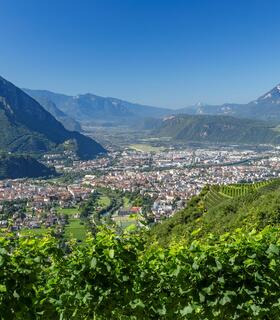 View over the city of Bolzano