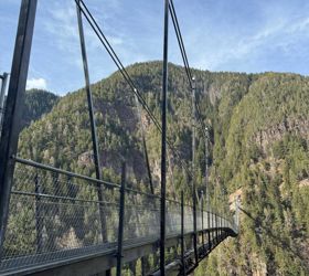 The Marterloch suspension bridge